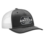 Make America Affordable Again Classic Trucker Hat - Black / White