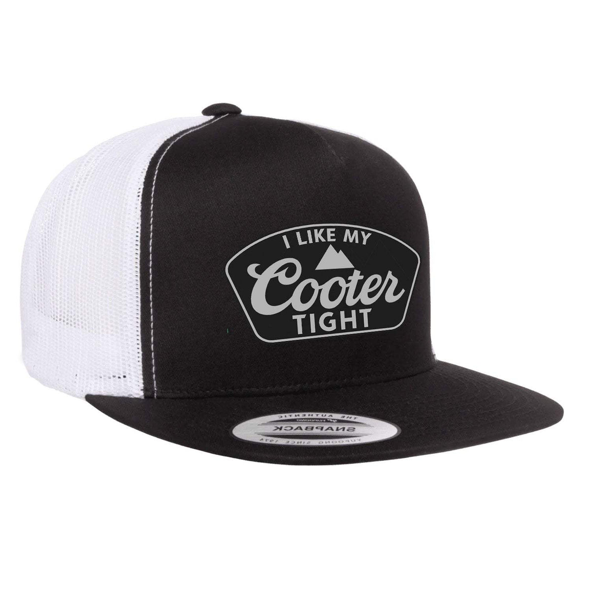 Cooter Tight Flat Bill Hat - Black / White