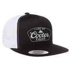 Cooter Tight Flat Bill Hat - Black / White