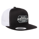 Make America Affordable Again Flat Bill Hat - Black / White