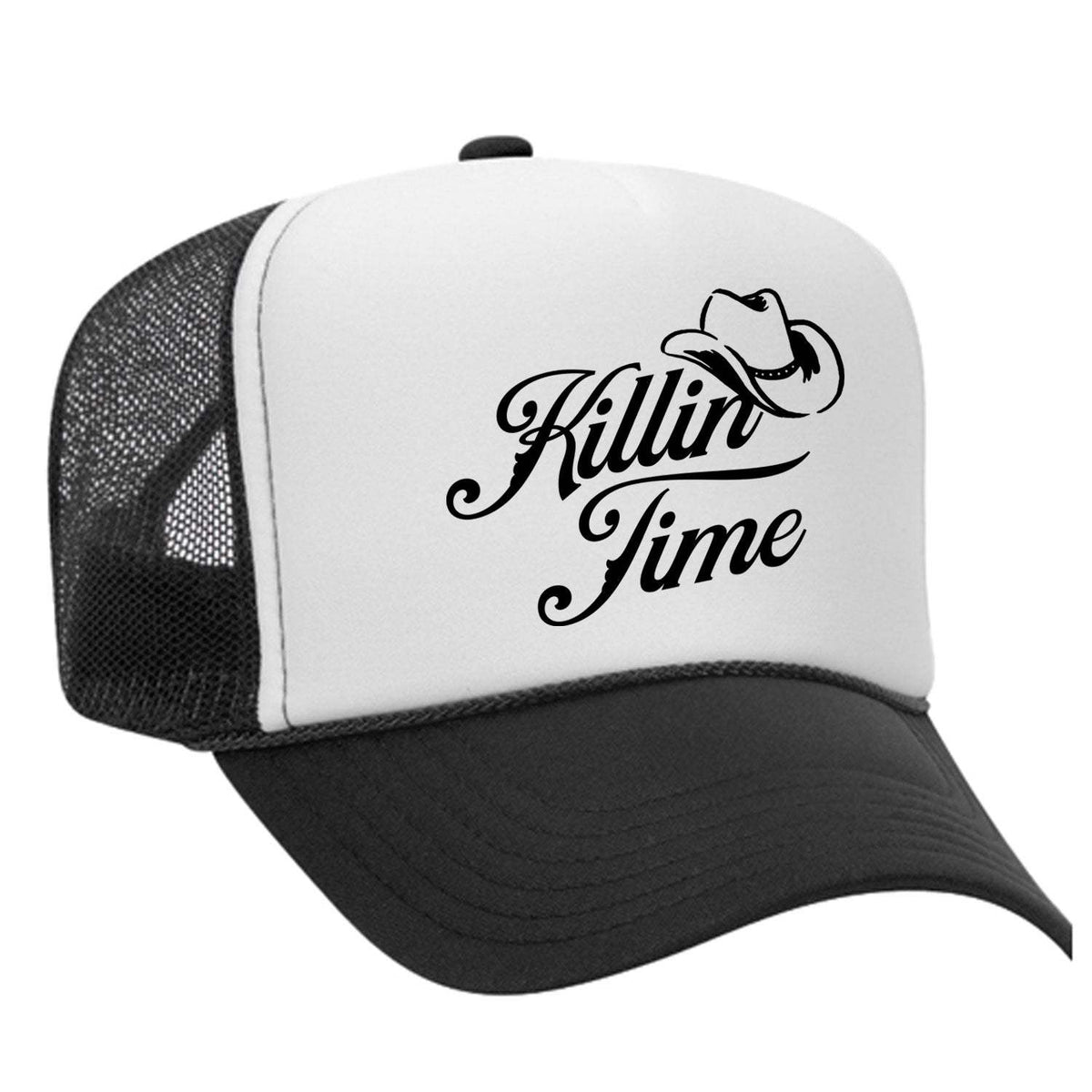 Killin' Time Foam Trucker Hat - Black / White