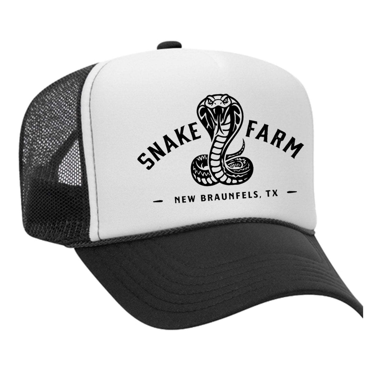Snake Farm Foam Trucker Hat - Black / White