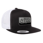 Choked A Cougar Flat Bill Leather Patch Hat
