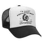 Chief Pokalotatwat Foam Trucker Hat - Black / White