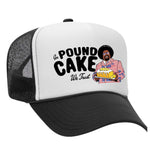 In Pound Cake We Trust Foam Trucker Hat - Black / White