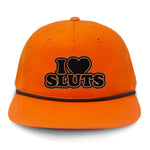I Love Sluts Flat Bill Rope