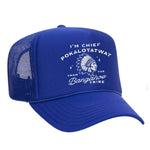 Chief Pokalotatwat Foam Trucker Hat - Blue
