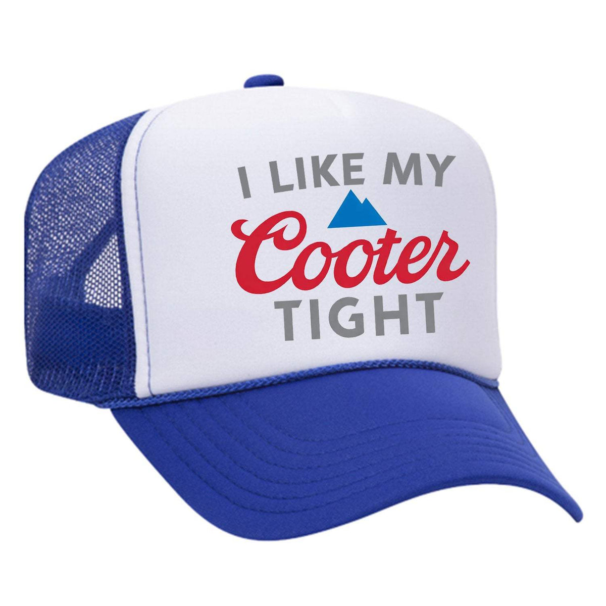 Cooter Tight Foam Trucker Hat - Blue / White