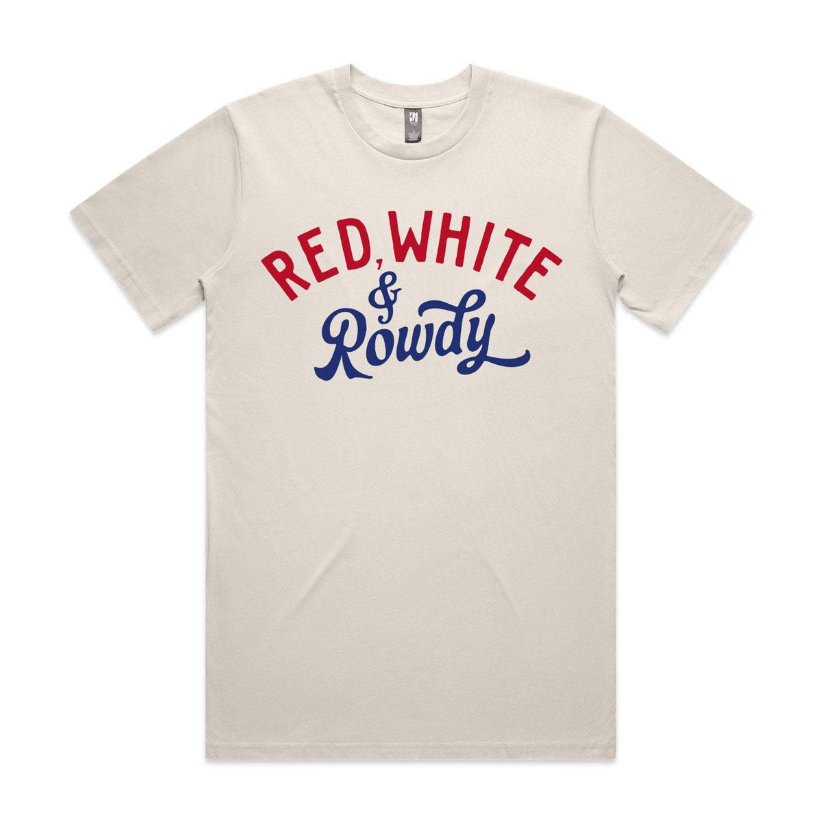 Red, White, & Rowdy Premium Tee - Bone