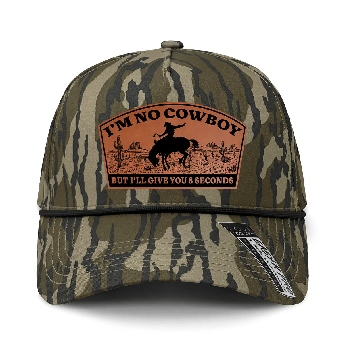 I'm No Cowboy Performance Leather Patch Hat