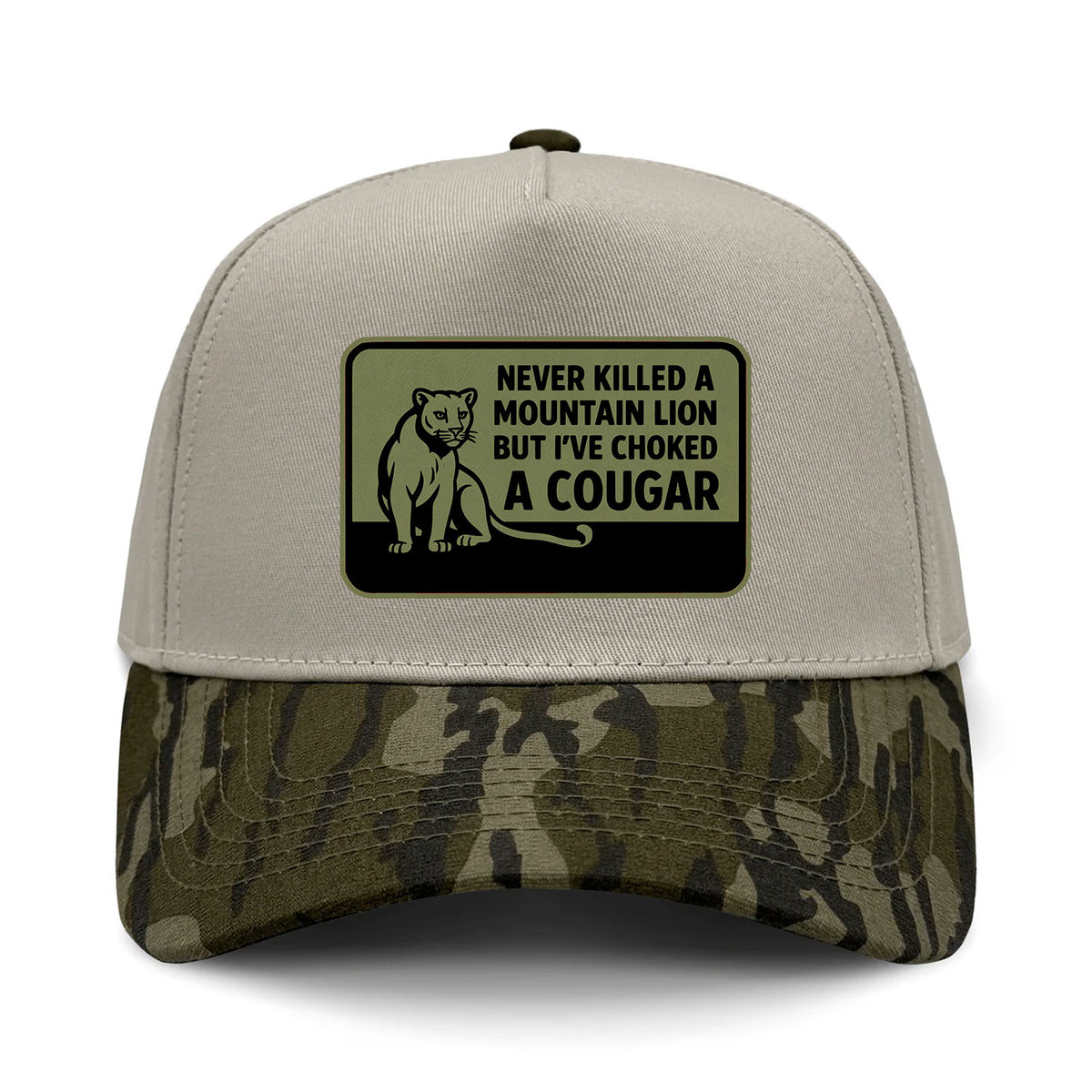 Choked A Cougar 5-Panel Hybrid Camo Hat