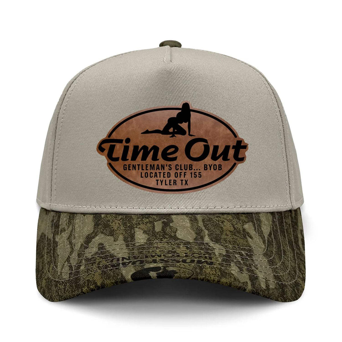 Time Out Gentleman's Club 5-Panel Hybrid Camo Hat - Bottomland