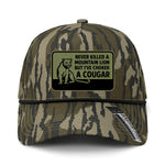 Choked A Cougar Performance Leather Patch Hat