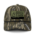 Choked A Cougar Performance Leather Patch Hat - Bottomland