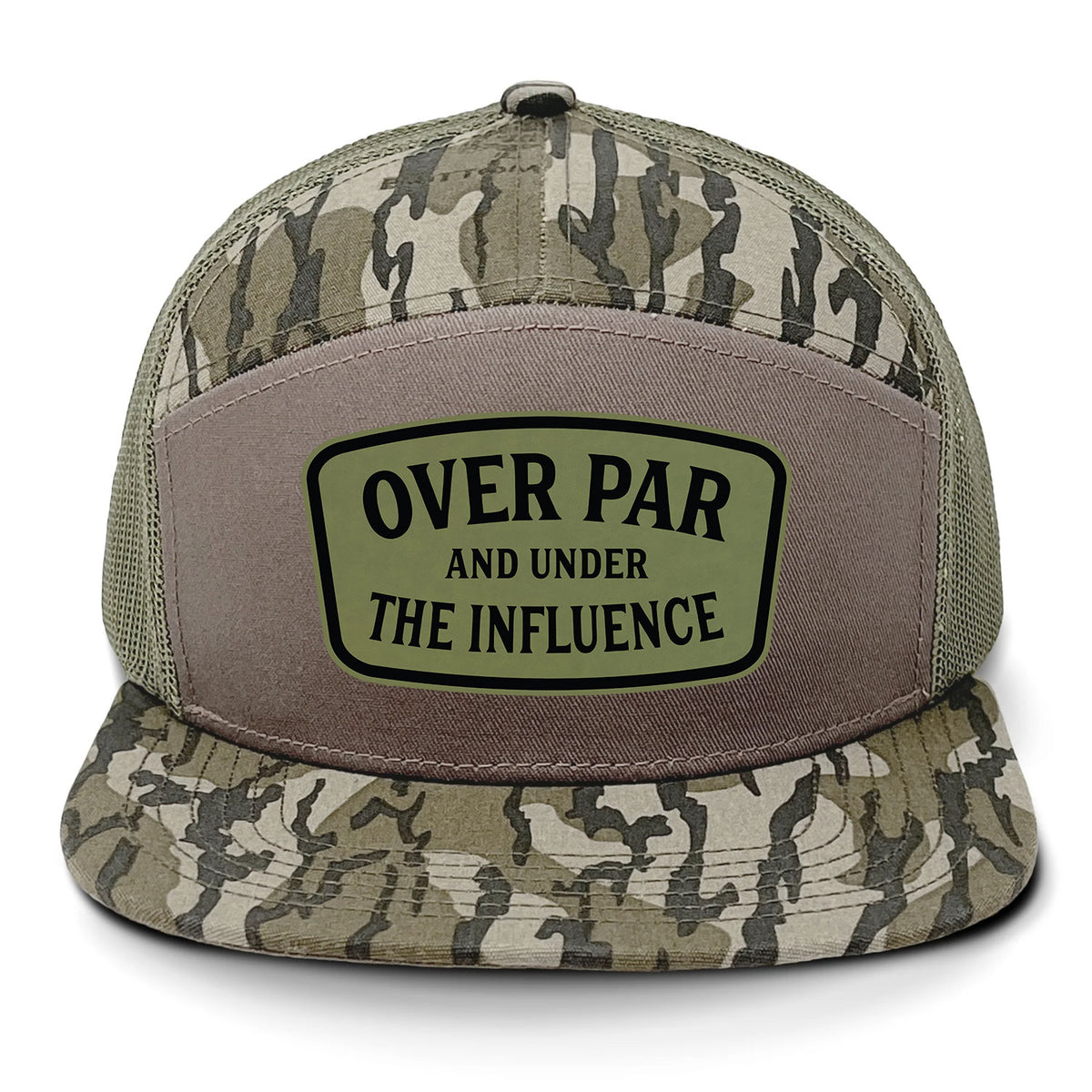Over Par And Under The Influence 7 Panel Hat