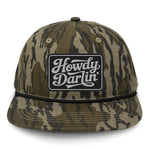 Howdy Darlin' Flat Bill Rope Leather Patch Hat - Bottomland