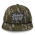 Howdy Darlin' Flat Bill Rope Leather Patch Hat