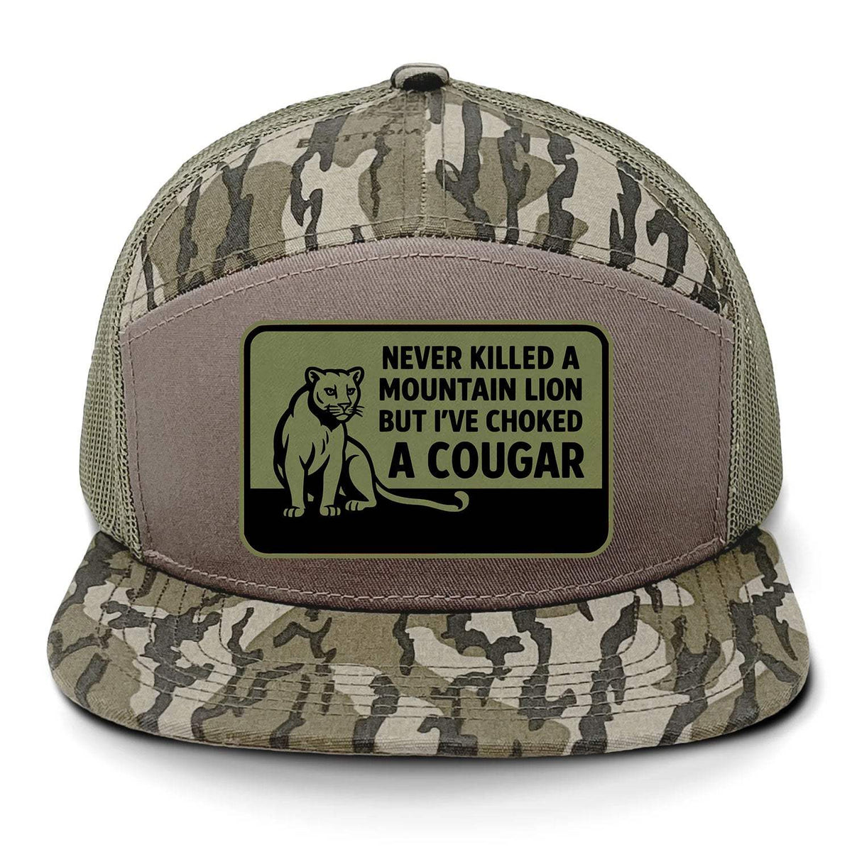 Choked A Cougar 7 Panel Hat - Bottomland