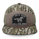 I Gotta Race Like A Piss Horse 7 Panel Hat - Bottomland