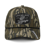 The Liquor Box Lounge Performance Leather Patch Hat - Bottomland