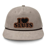 I Love Sluts Flat Bill Rope - Boudin