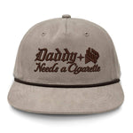 Daddy Needs A Cig Embroidered Flat Bill Hat - Boudin