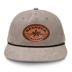 Redneck Mother Flat Bill Rope Leather Patch Hat - Boudin