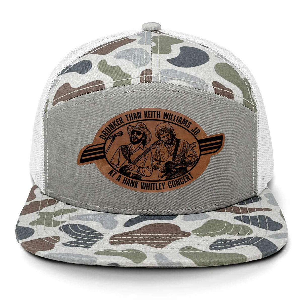 Hank Whitley 7 Panel Hat - Brackish