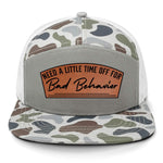 Need A Little Time Off For Bad Behavior 7 Panel Hat - Brackish