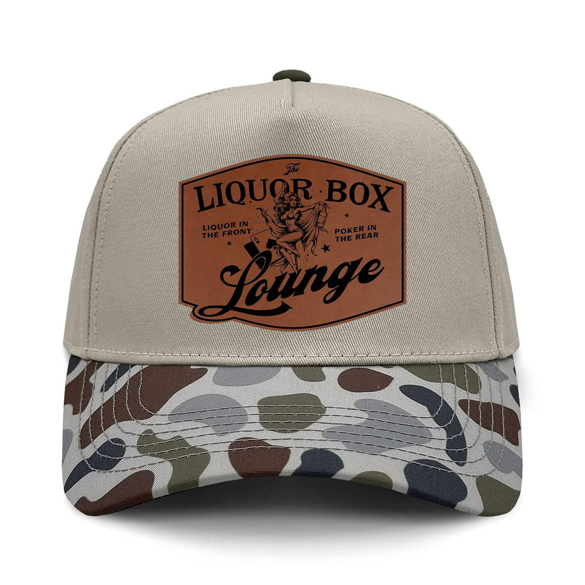 The Liquor Box Lounge Hybrid Camo Hat - Brackish