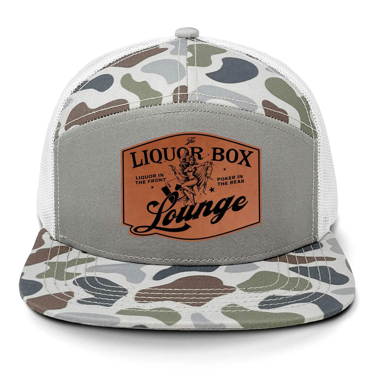The Liquor Box Lounge 7 Panel Hat - Brackish