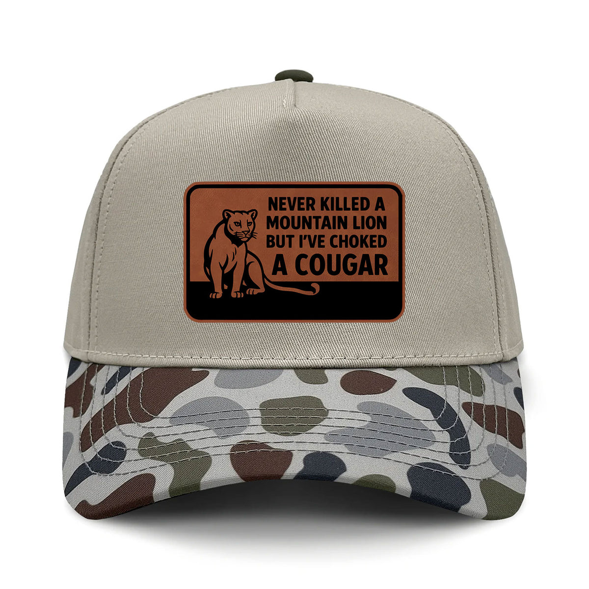 Choked A Cougar 5-Panel Hybrid Camo Hat