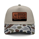 Choked A Cougar 5-Panel Hybrid Camo Hat - Brackish