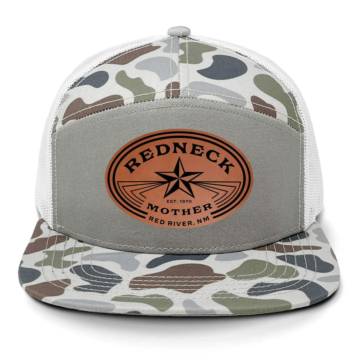 Redneck Mother 7 Panel Hat - Brackish