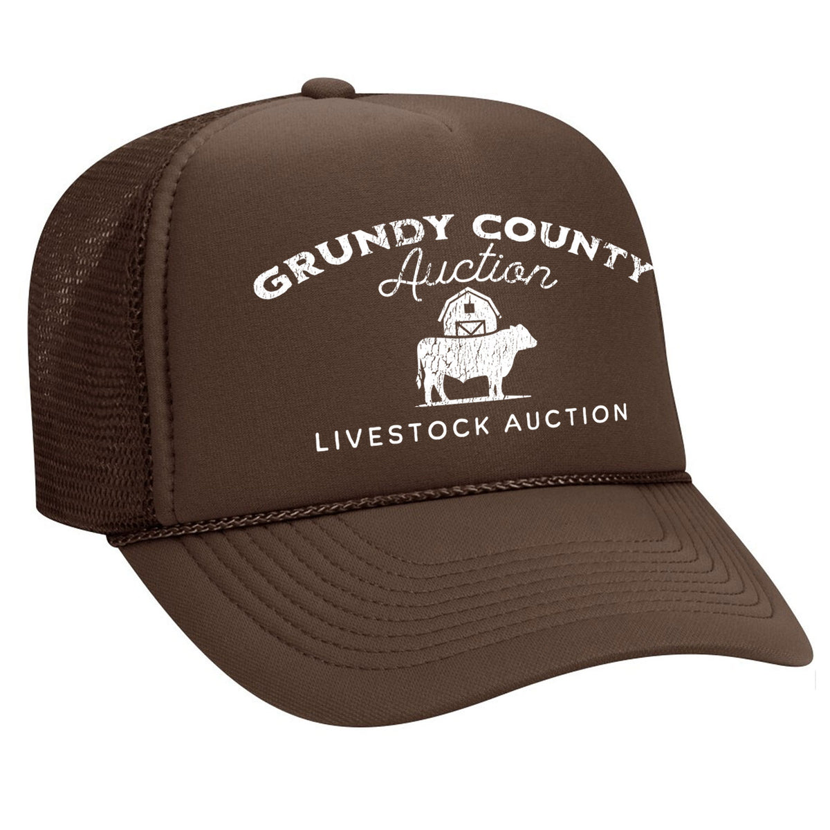 Grundy County Auction Foam Trucker Hat