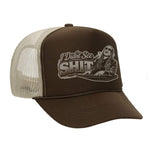 I Didn't See Sh!t Foam Trucker Hat - Brown / Tan