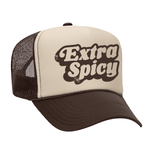 Extra Spicy Foam Trucker Hat - Brown / Tan
