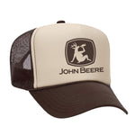 John Beere Foam Trucker Hat - Brown / Tan