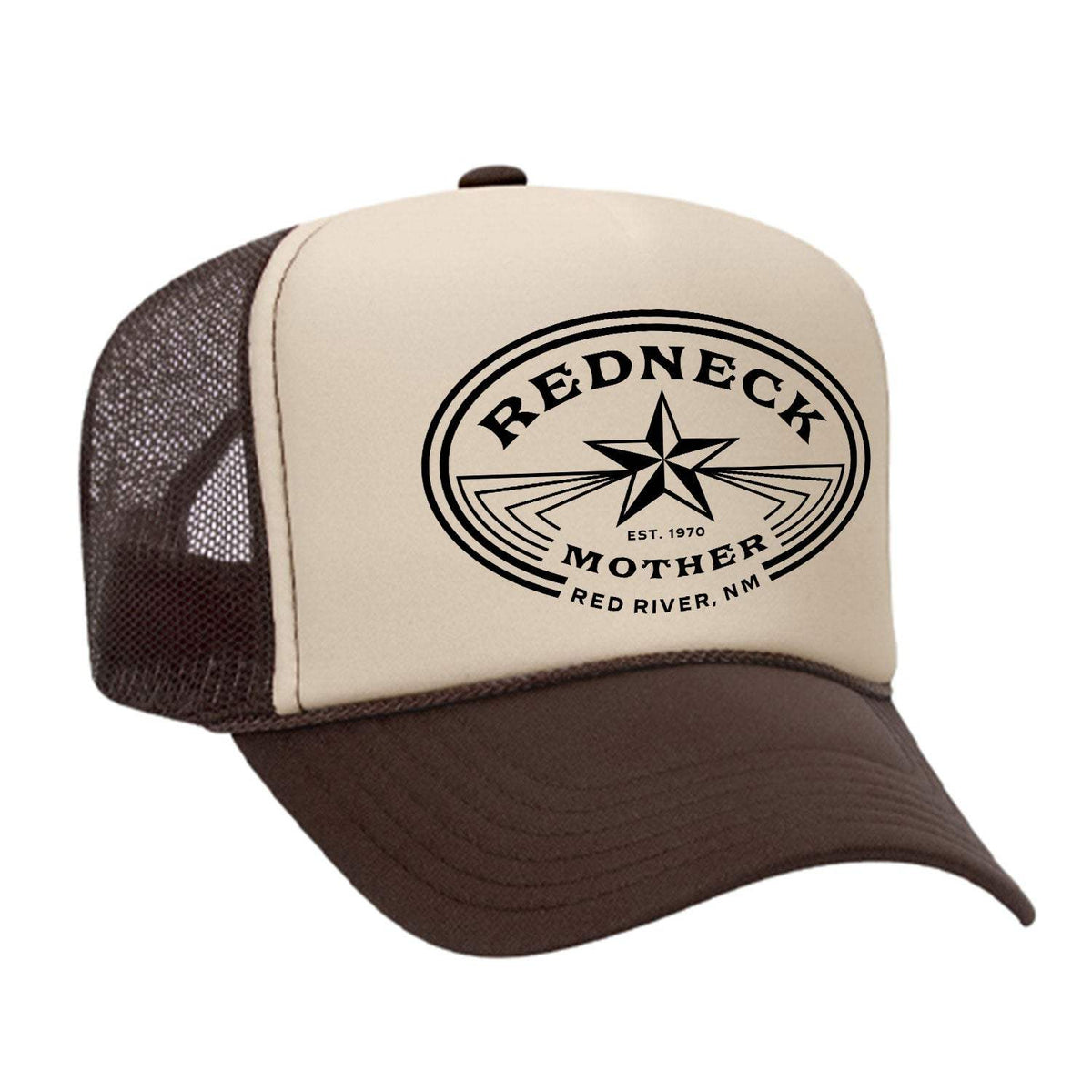 Redneck Mother Foam Trucker Hat - Brown / Tan