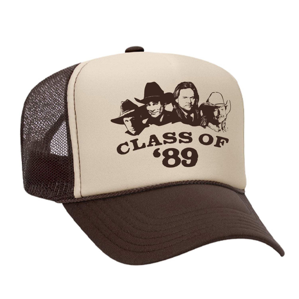 Class Of '89 Foam Trucker Hat - Brown / Tan