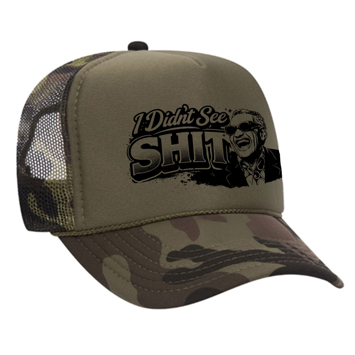 I Didn't See Sh!t Foam Trucker Hat - Charles Edition