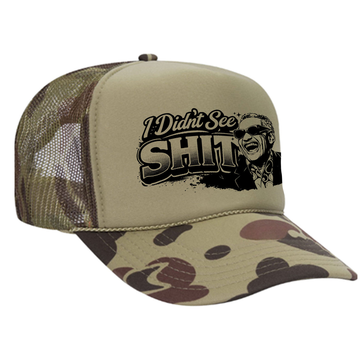 I Didn't See Sh!t Foam Trucker Hat - Charles Edition