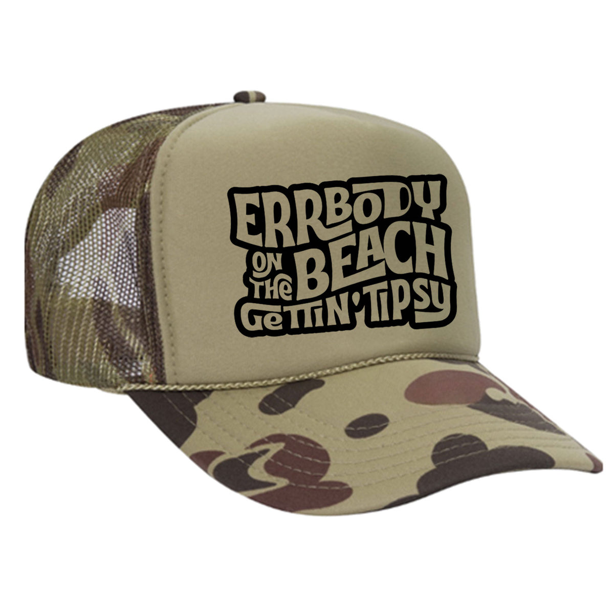 Errbody On The Beach Gettin' Tipsy Foam Trucker Hat