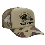 I Ate A 96'er Foam Trucker Hat - Camo / Light Green