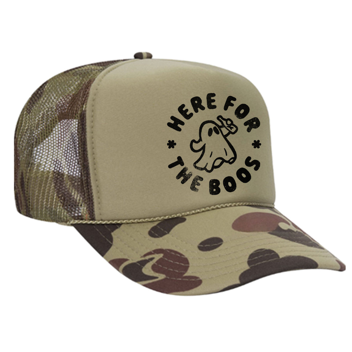 Here For The Boos Foam Trucker Hat