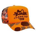 Class Of '89 Foam Trucker Hat - Camo / Orange