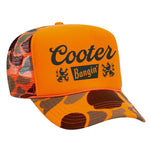 Cooter Bangin Foam Trucker Hat - Camo / Orange
