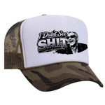I Didn't See Sh!t Foam Trucker Hat - Camo / White