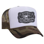 Drinkin' And Dreamin' Foam Trucker Hat - Camo / White
