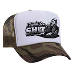 I Didn't See Sh!t Foam Trucker Hat - Camo / White
